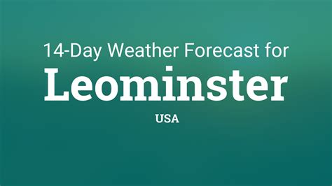 Weather underground leominster - Leominster Weather Forecasts. Weather Underground provides local & long-range weather forecasts, weatherreports, maps & tropical weather conditions for the Leominster area.
